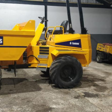 Digger after spray painting