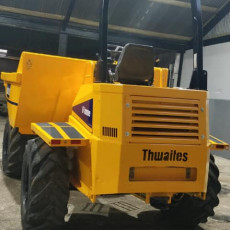 Digger after spray painting