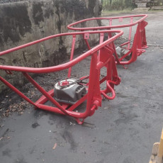 After spray painting